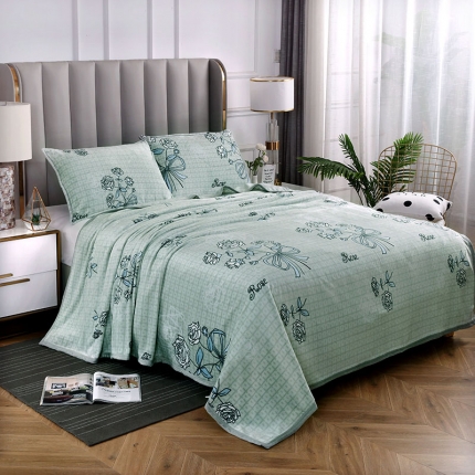 91家纺网 家纺一手货源 找家纺 2025总高克重赋雅-加厚云貂绒毛毯双面绒休闲毯 法莱绒枕套床单盖毯