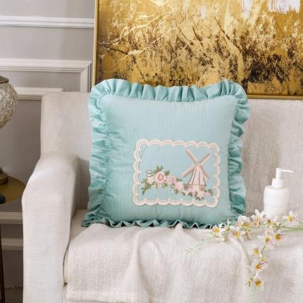 91家纺网 家纺一手货源 找家纺 （总）希诺家居 2020新款欧式田园工艺款花边抱枕