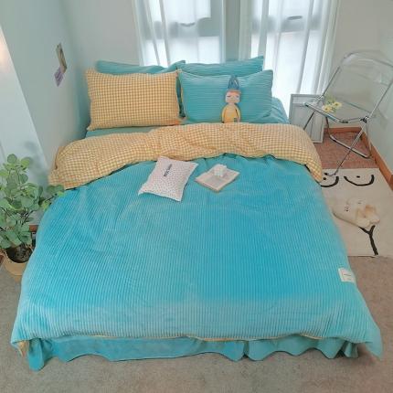 91家纺网 家纺一手货源 找家纺 （总）淑女公社 2020新款棉加绒晚安宝贝四件套