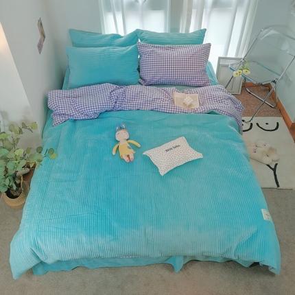 91家纺网 家纺一手货源 找家纺 （总）淑女公社 2020新款棉加绒晚安宝贝四件套