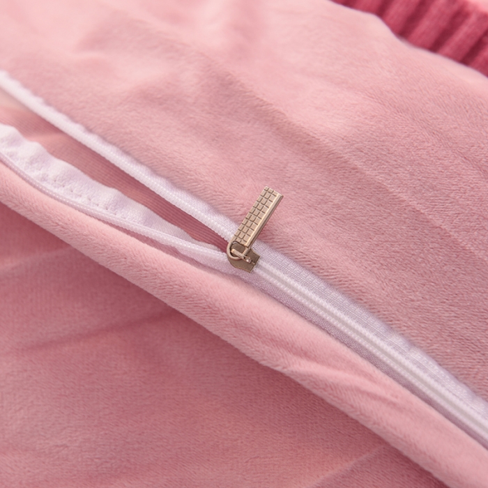 91家纺网 家纺一手货源 找家纺 淑女公社 2020秋冬新款针织毛线四件套 豆沙