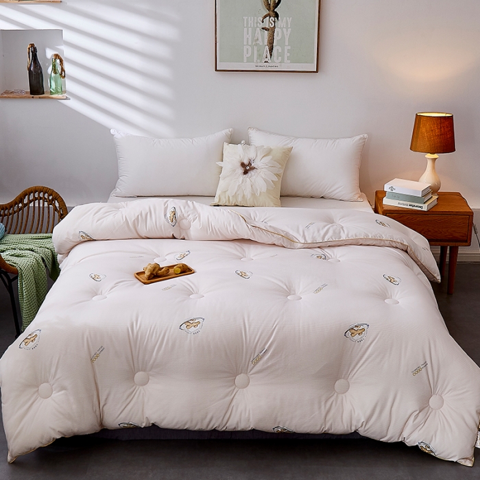 91家纺网 家纺一手货源 找家纺 欧雅搁 2025新款生姜驱寒冬被被子被芯 生姜驱寒冬被-姜黄