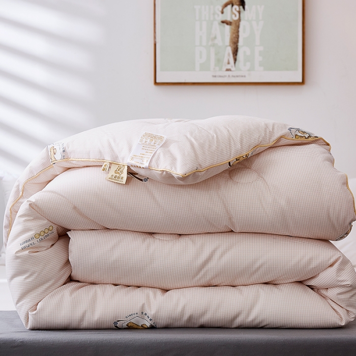 91家纺网 家纺一手货源 找家纺 欧雅搁 2025新款生姜驱寒冬被被子被芯 生姜驱寒冬被-姜黄