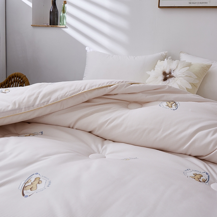 91家纺网 家纺一手货源 找家纺 欧雅搁 2025新款生姜驱寒冬被被子被芯 生姜驱寒冬被-姜黄