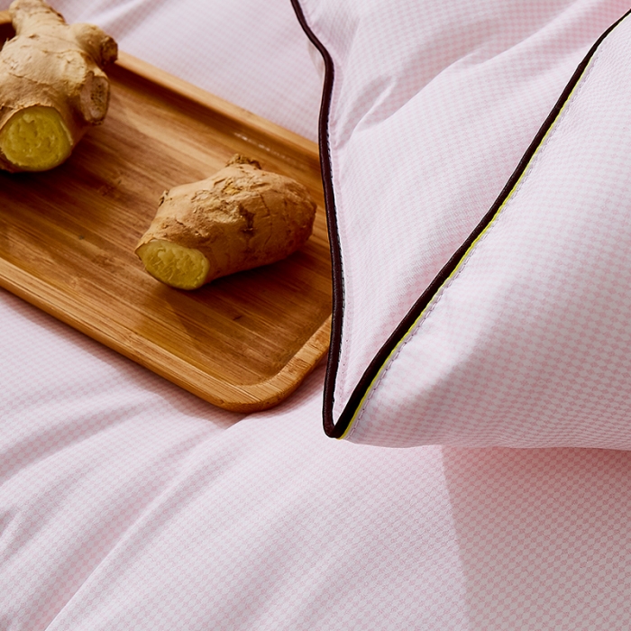 91家纺网 家纺一手货源 找家纺 欧雅搁 2025新款生姜驱寒冬被被子被芯 生姜驱寒冬被 浅粉