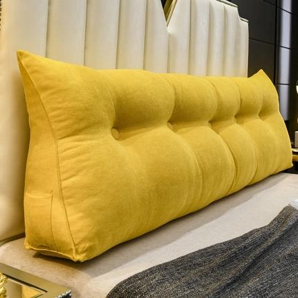 91家纺网 家纺一手货源 找家纺 一兰 2020新款韩国绒三角靠垫 橘黄色