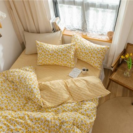 91家纺网 家纺一手货源 找家纺 棉眠 2020新款全棉小碎花13070四件套 希薇亚