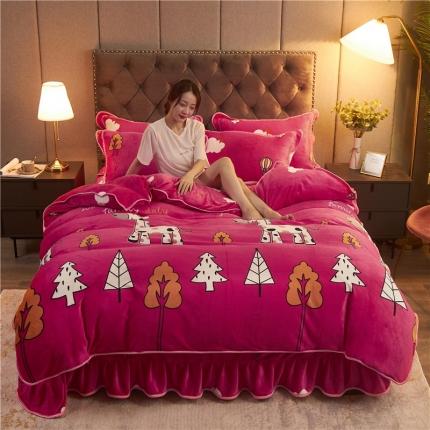 91家纺网 家纺一手货源 找家纺 （总）爱洛牛奶绒宝宝绒水晶绒法莱绒金貂绒四件套