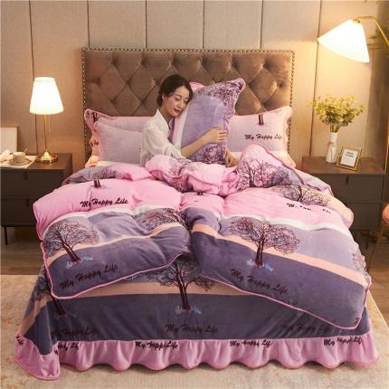 91家纺网 家纺一手货源 找家纺 （总）爱洛牛奶绒宝宝绒水晶绒法莱绒金貂绒四件套