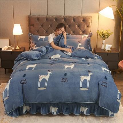 91家纺网 家纺一手货源 找家纺 （总）爱洛牛奶绒宝宝绒水晶绒法莱绒金貂绒四件套