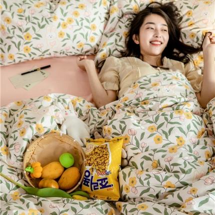 91家纺网 家纺一手货源 找家纺 （总）棉眠  2020新款全棉油画风系列四件套纯棉四件套