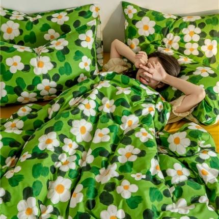 91家纺网 家纺一手货源 找家纺 棉眠  2020新款全棉油画风系列四件套 莫奈