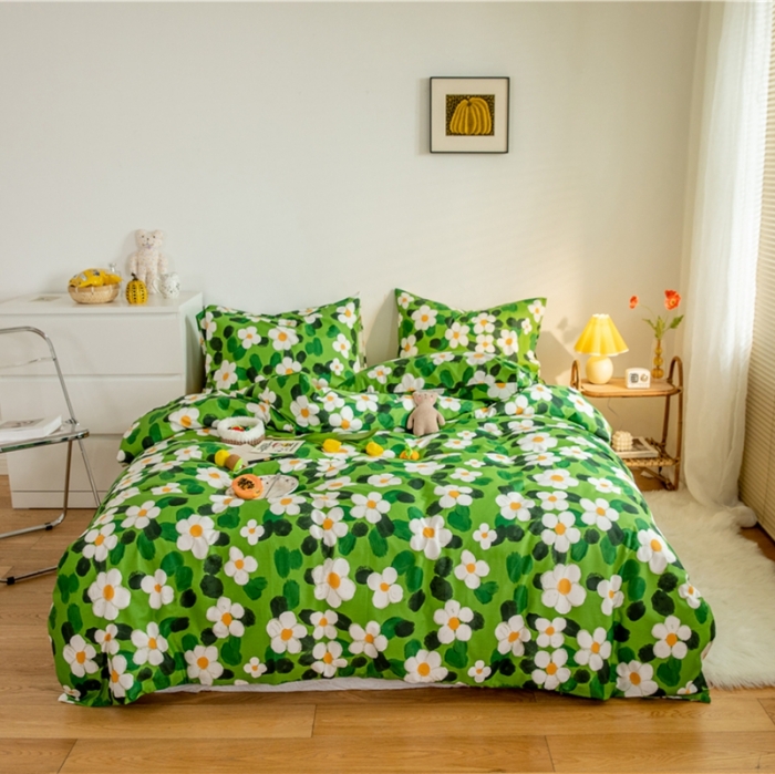 91家纺网 家纺一手货源 找家纺 棉眠  2020新款全棉油画风系列四件套 莫奈