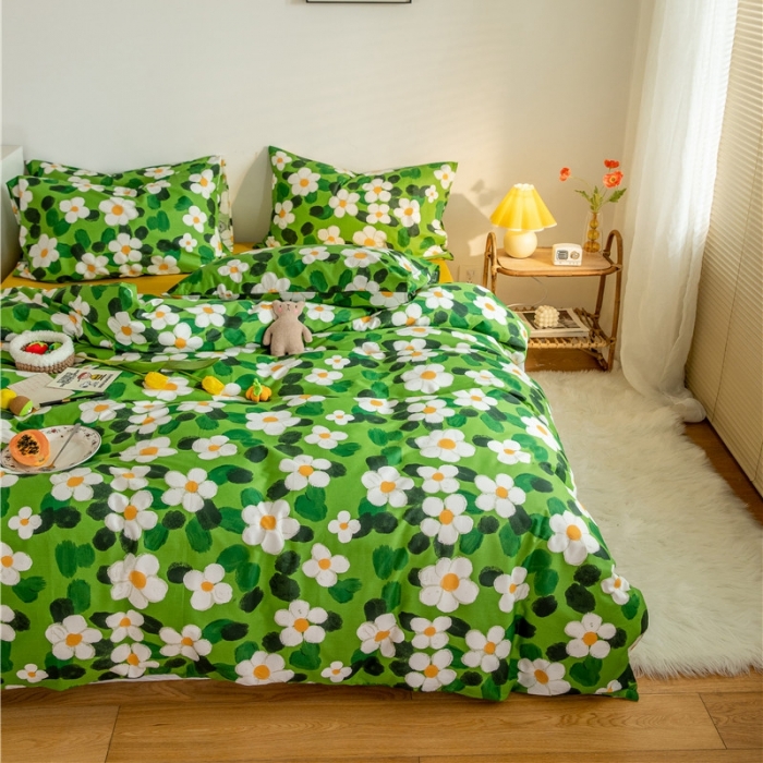 91家纺网 家纺一手货源 找家纺 棉眠  2020新款全棉油画风系列四件套 莫奈