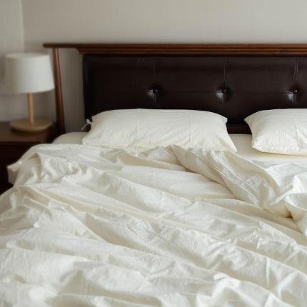 91家纺网 家纺一手货源 找家纺 子和家居 A类原生态不染系列四件套 素肌