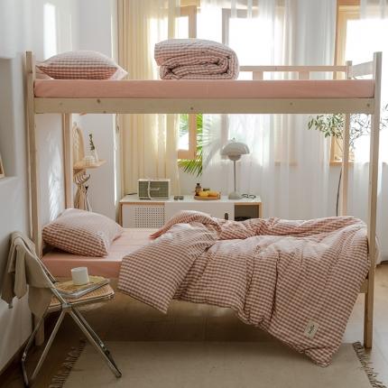 91家纺网 家纺一手货源 找家纺 （总）北欧良品 A类全棉水洗棉学生宿舍上下铺三件套开学季纯棉