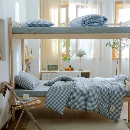 91家纺网 家纺一手货源 找家纺 （总）北欧良品 A类全棉水洗棉学生宿舍上下铺三件套开学季纯棉