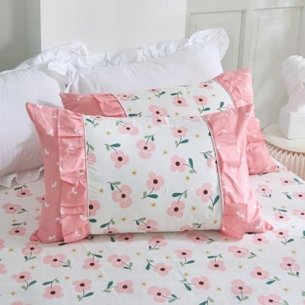 91家纺网 家纺一手货源 找家纺 （总1）爱妮玖玖 全棉韩式单层枕套一对