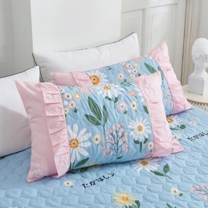 91家纺网 家纺一手货源 找家纺 （总1）爱妮玖玖 全棉韩式夹棉枕套一对