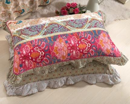 91家纺网 家纺一手货源 找家纺 （总）爱妮玖玖 2019全棉印花夹棉花边枕套花卉类 其余花联系商家