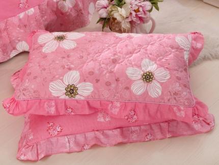 91家纺网 家纺一手货源 找家纺 （总）爱妮玖玖 2019全棉印花夹棉花边枕套花卉类 其余花联系商家