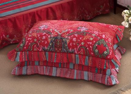 91家纺网 家纺一手货源 找家纺 （总）爱妮玖玖 2019全棉印花夹棉花边枕套花卉类 其余花联系商家