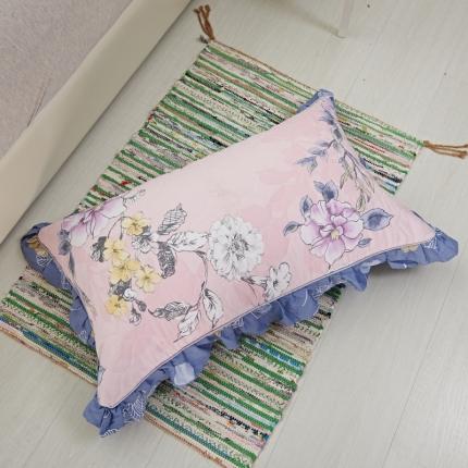 91家纺网 家纺一手货源 找家纺 （总）爱妮玖玖 2019全棉印花夹棉花边枕套花卉类 其余花联系商家