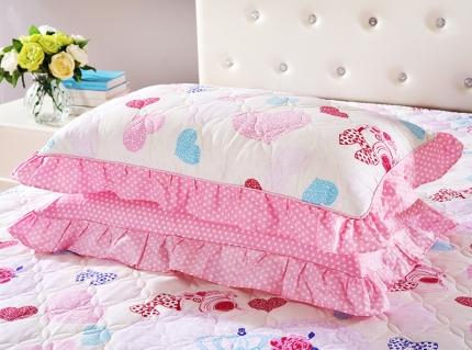 91家纺网 家纺一手货源 找家纺 （总）爱妮玖玖 2019全棉印花夹棉花边枕套花卉类 其余花联系商家