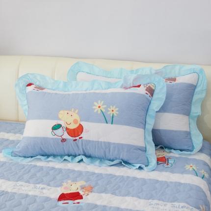 91家纺网 家纺一手货源 找家纺 （总）爱妮玖玖 2019全棉印花夹棉花边枕套