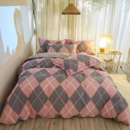 91家纺网 家纺一手货源 找家纺 （总）雲归梦 2020新款小清新全棉生态磨毛四件套