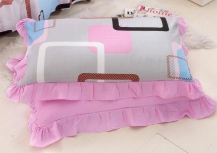 91家纺网 家纺一手货源 找家纺 （总）爱妮玖玖 2019全棉印花单层花边枕套花卉类