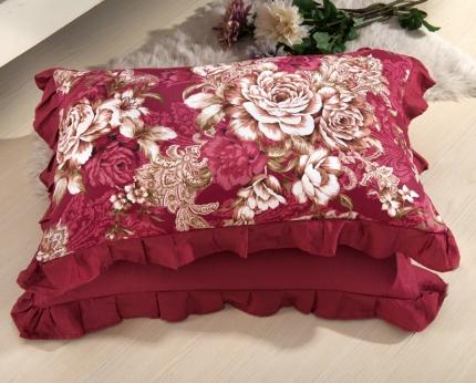 91家纺网 家纺一手货源 找家纺 （总）爱妮玖玖 2019全棉印花单层花边枕套花卉类