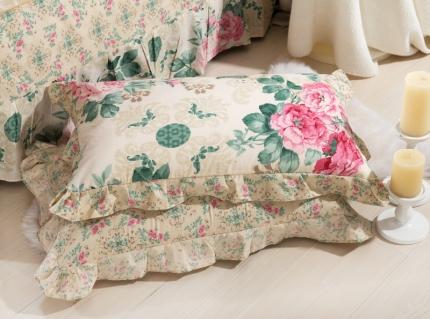 91家纺网 家纺一手货源 找家纺 （总）爱妮玖玖 2019全棉印花单层花边枕套花卉类