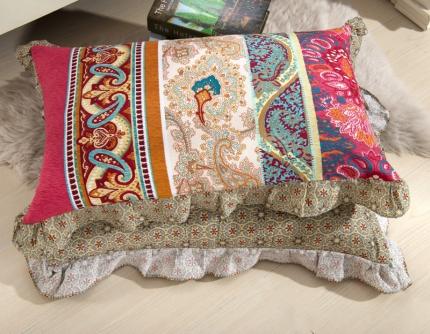 91家纺网 家纺一手货源 找家纺 （总）爱妮玖玖 2019全棉印花单层花边枕套花卉类