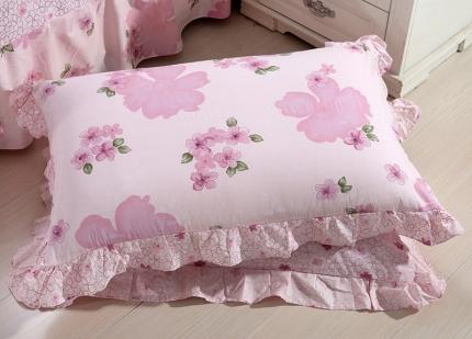 91家纺网 家纺一手货源 找家纺 （总）爱妮玖玖 2019全棉印花单层花边枕套花卉类