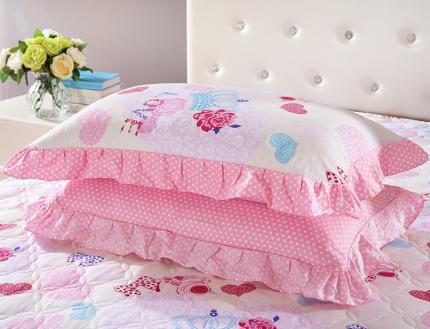 91家纺网 家纺一手货源 找家纺 （总）爱妮玖玖 2019全棉印花单层花边枕套花卉类