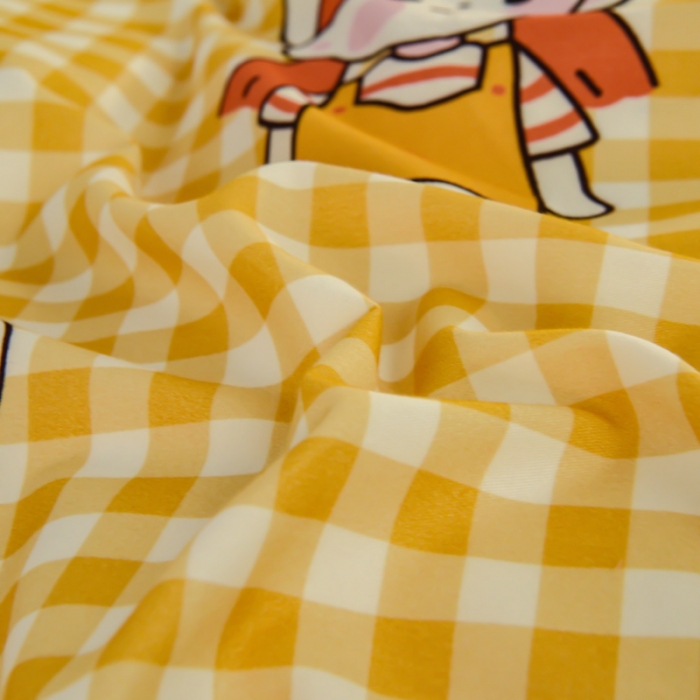 91家纺网 家纺一手货源 找家纺 雲归梦 2020新款小清新全棉生态磨毛四件套 阿宅