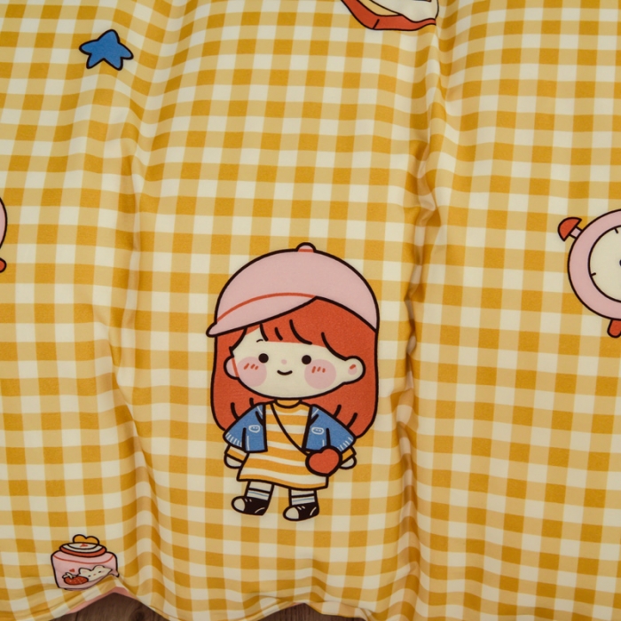 91家纺网 家纺一手货源 找家纺 雲归梦 2020新款小清新全棉生态磨毛四件套 阿宅