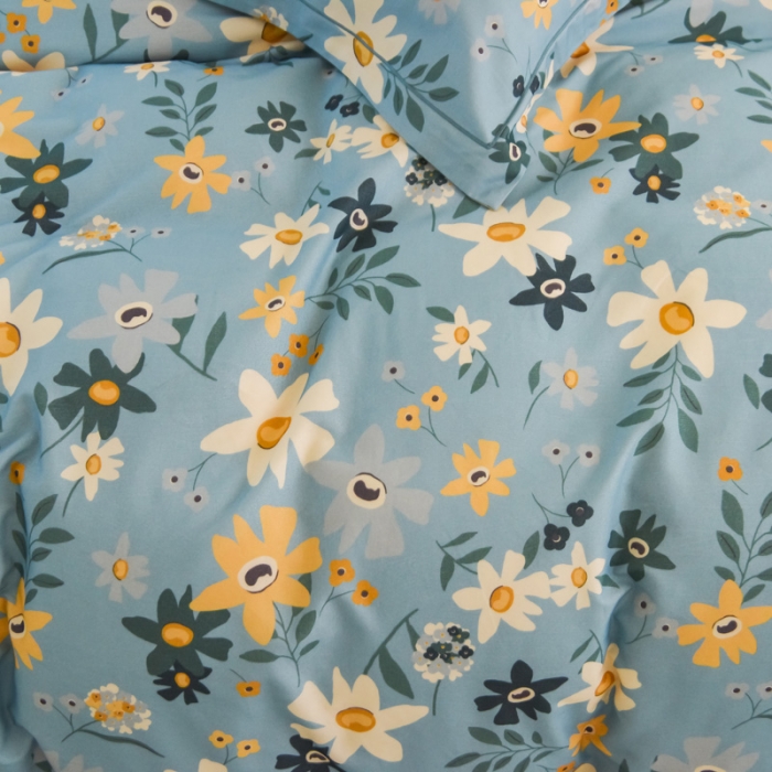 91家纺网 家纺一手货源 找家纺 雲归梦 2020新款小清新全棉生态磨毛四件套 爱的告白