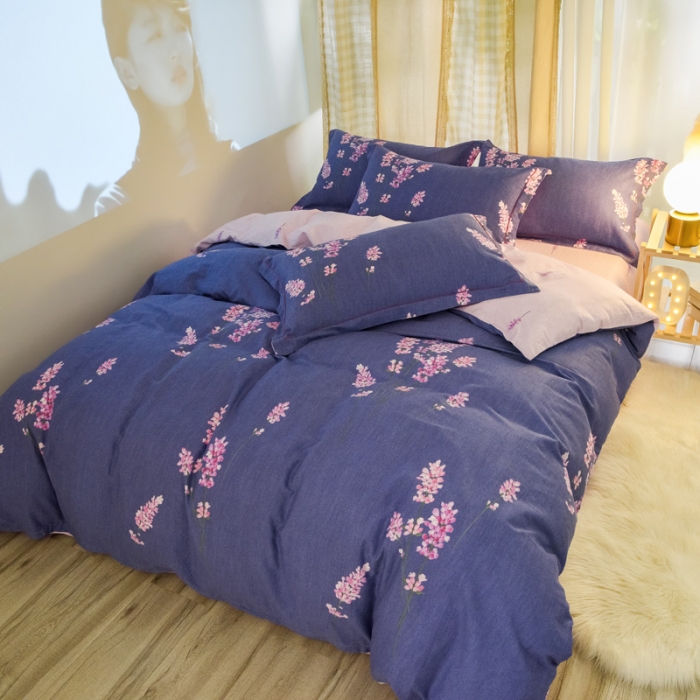 91家纺网 家纺一手货源 找家纺 雲归梦 2020新款小清新全棉生态磨毛四件套 多彩花季