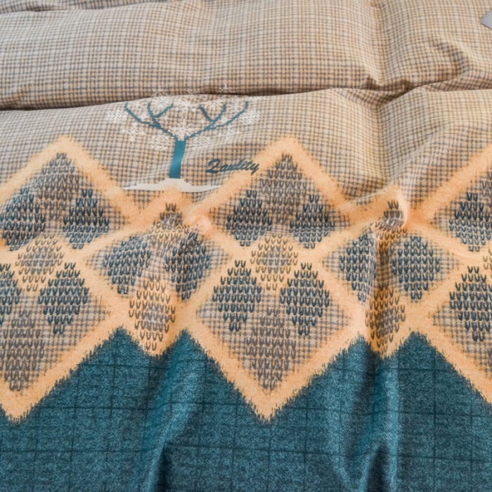 91家纺网 家纺一手货源 找家纺 雲归梦 2020新款小清新全棉生态磨毛四件套 记忆