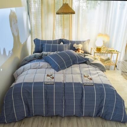 雲归梦 2020新款小清新全棉生态磨毛四件套 美好生活