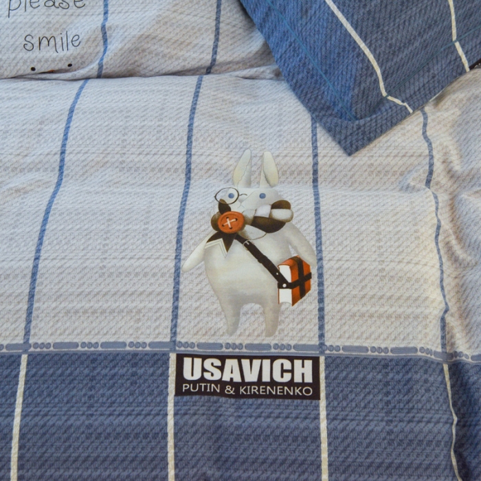 91家纺网 家纺一手货源 找家纺 雲归梦 2020新款小清新全棉生态磨毛四件套 美好生活