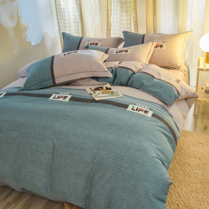 91家纺网 家纺一手货源 找家纺 雲归梦 2020新款小清新全棉生态磨毛四件套 品味