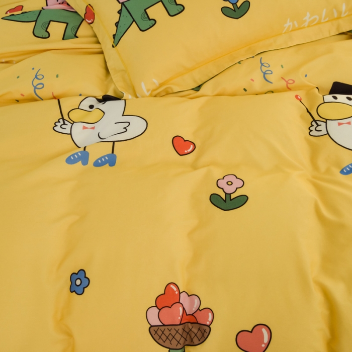 91家纺网 家纺一手货源 找家纺 雲归梦 2020新款小清新全棉生态磨毛四件套 青春无敌