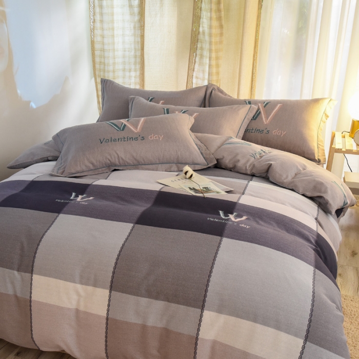 91家纺网 家纺一手货源 找家纺 雲归梦 2020新款小清新全棉生态磨毛四件套 尚佳