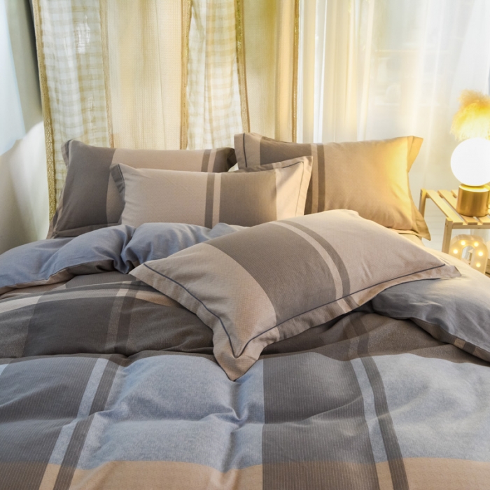 91家纺网 家纺一手货源 找家纺 雲归梦 2020新款小清新全棉生态磨毛四件套 时简