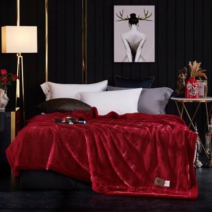 91家纺网 家纺一手货源 找家纺 凯轩毛毛毯毯子 2020新款精品仿毛皮盖毛毯毯子 深爱红