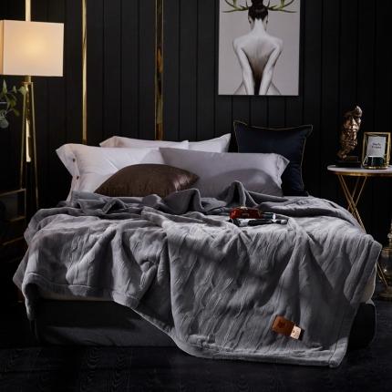 91家纺网 家纺一手货源 找家纺 凯轩毛毛毯毯子 2020新款精品仿毛皮盖毛毯毯子 深灰色