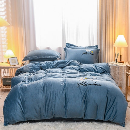 91家纺网 家纺一手货源 找家纺 （总）苏拉 2019新款宝宝绒毛巾绣四件套